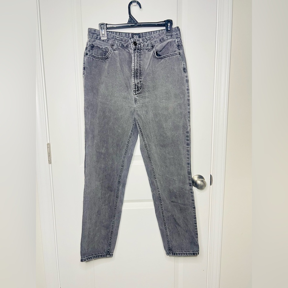BDG Urban outfitters High RiseTapered Leg Mom Jeans charcoal Black Sz 30 Casual